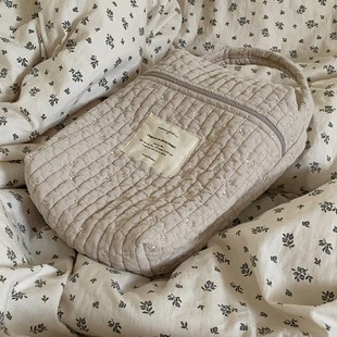 ins风尿不湿收纳袋外出手提包收纳奶瓶推车挂包多功能便携母婴包