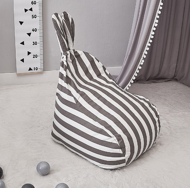 ins風條紋兔耳朵簡約兒童沙發