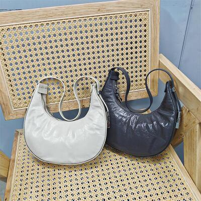 头层牛皮腋下包女2025新款真皮