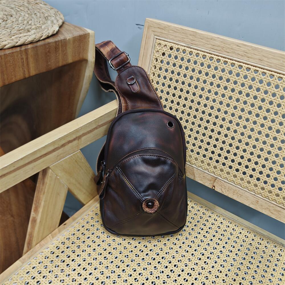 女胸包专柜品牌植鞣真皮单肩女包