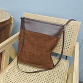 外贸出口尾货清仓磨砂真皮托特水桶专柜尾货清货捡漏牛皮女士大包