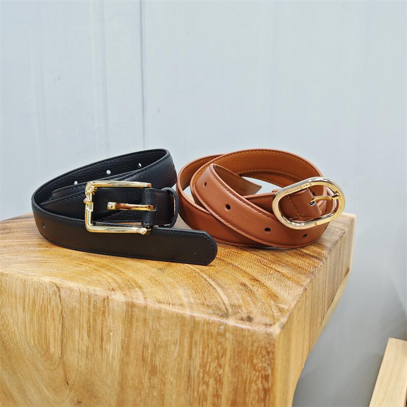 2025新款真皮女腰带头层牛皮裙子