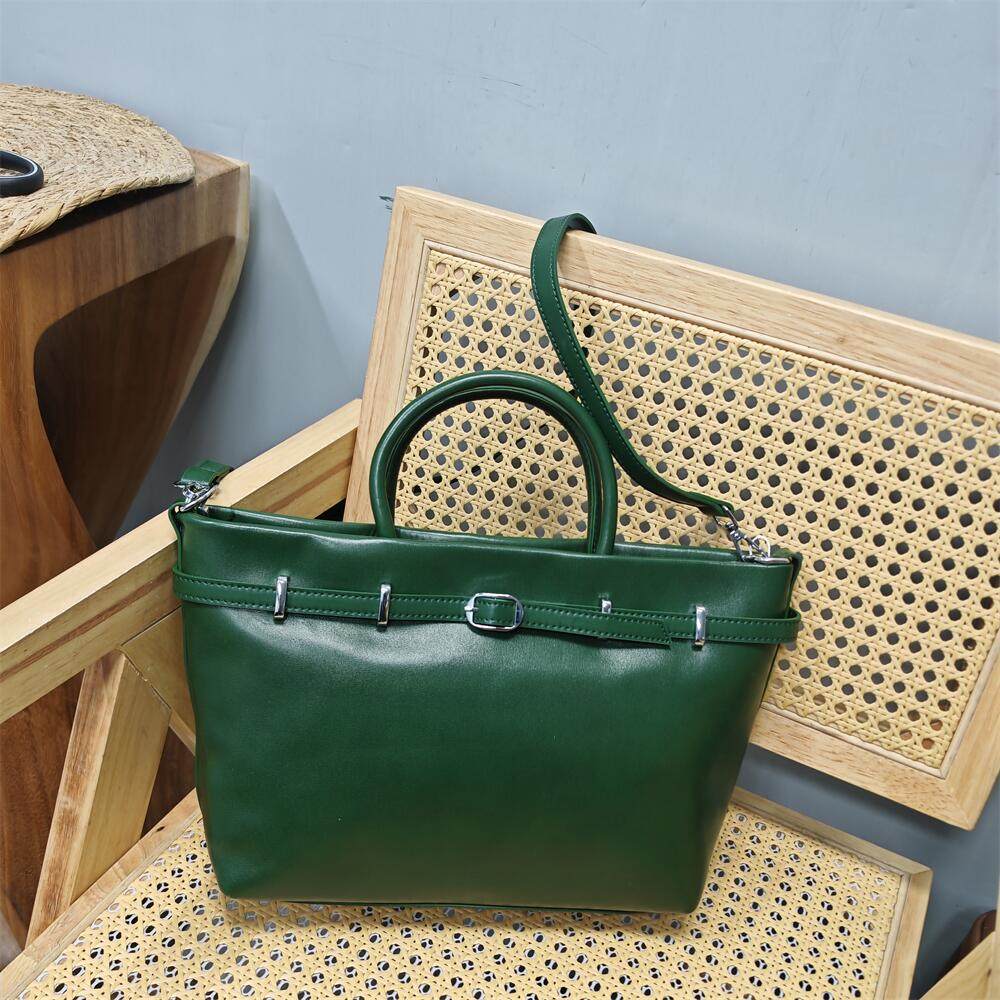 进口头层植鞣牛皮软面妈妈斜挎包包女2026新款真皮铂金专柜女大包