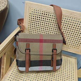 外贸出口库存尾货头层牛皮配布专柜品牌清货特价 处理真皮斜挎女包