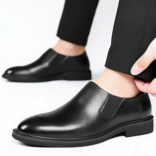 皮鞋男2026新款商务正装休闲男鞋英伦风男士软底软面上班鞋结婚鞋