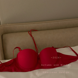 tearosee 桃色新闻 挂脖小胸聚拢无痕两穿性感舒适有垫无钢圈内衣