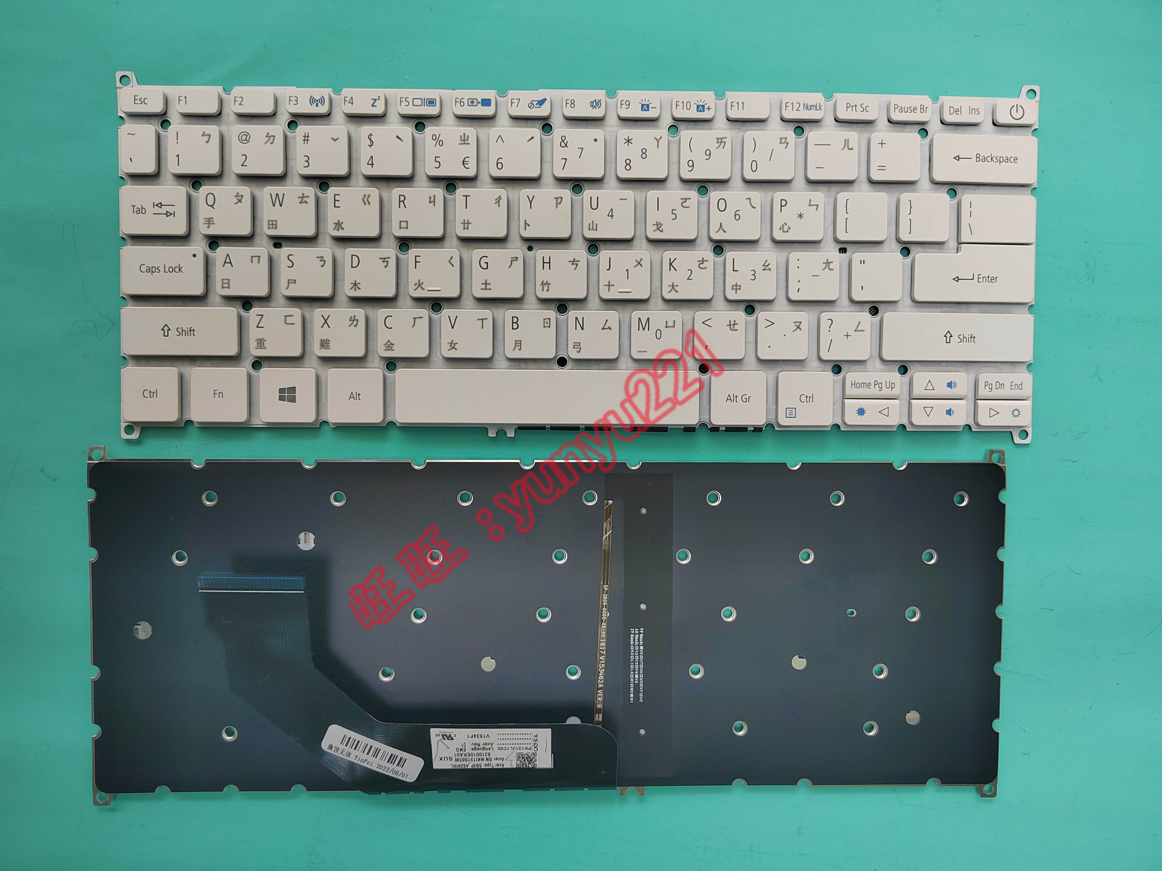 SF314-52/53G/55G SF113-31 S5-371 N17P2 S30-20 繁体中文键盘CH