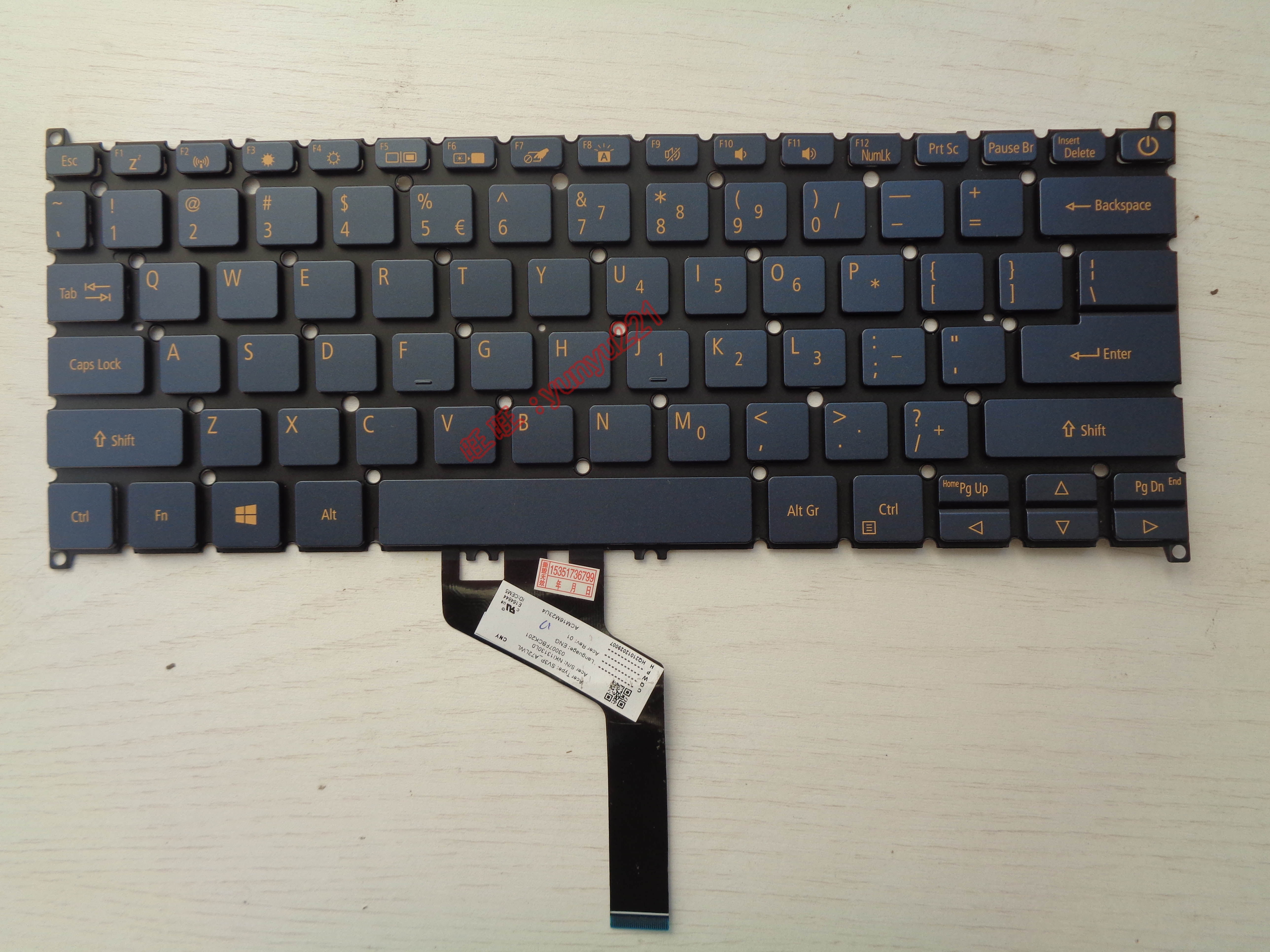 蜂鸟Swift3 SF313-51-520B/50P6 N18H2繁体中文TW键盘N19H2 N18P1