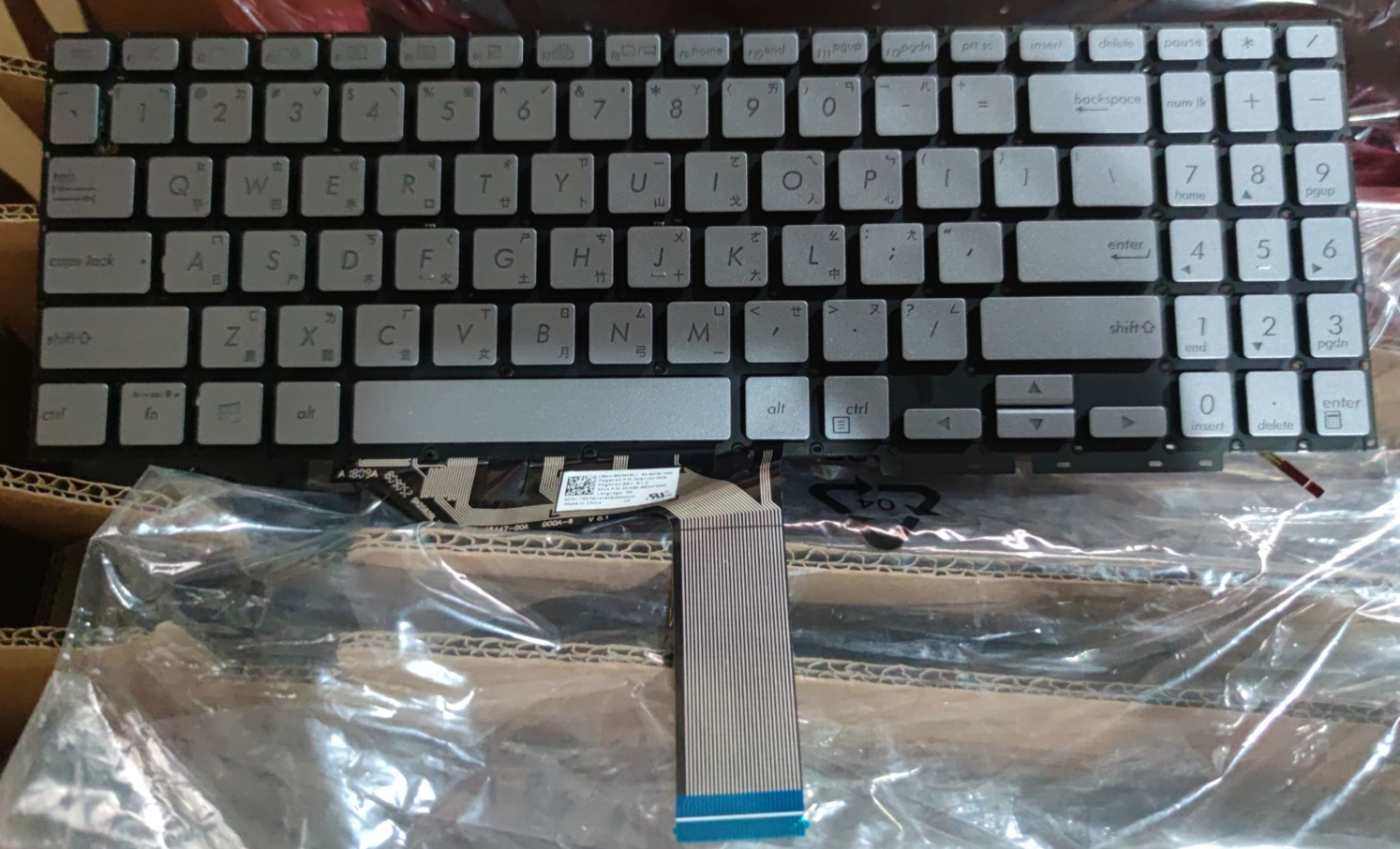 华硕 ZenBook Flip 15 UX562 UX562FAC背光繁体中文注音TW CH键盘