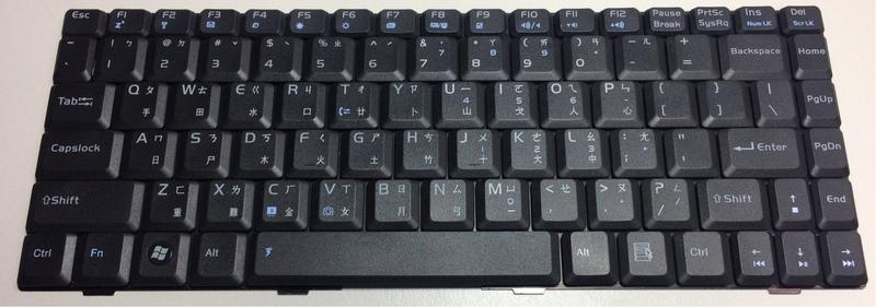 ASUS黑色 F6 F6S F6V F6E F6A U6S F6H F9 U3繁体中文注音键盘