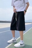 休闲短裤男夏季潮流宽松ins直筒阔腿五分裤港风外穿中裤G58P27，男装休闲裤，星座1116-2