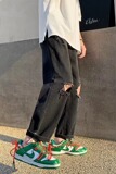 潮流ins暗黑高街头做旧水洗宽松直筒休闲牛仔裤G3076P38，男装牛仔裤，星座1116-2