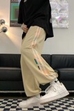 古着vintage裤子高街ins潮阔腿裤男设计感小众休闲长裤KT130P30，男装休闲裤，星座1116-2