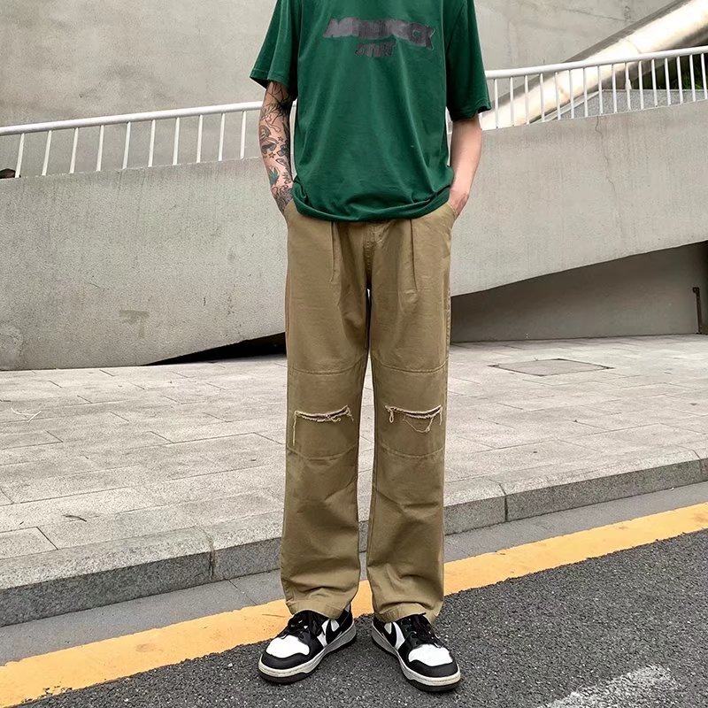 夏季男休闲裤宽松直筒弹力工装松紧腰多口袋运动裤D392P38,男装休闲裤,星座1116-2