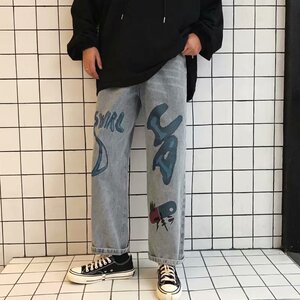 男秋冬直筒牛仔裤N04P35图片