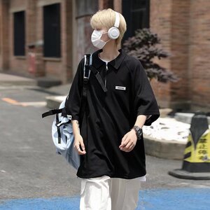 2023年新款短袖字母fog高街宽松圆领T恤POLO衫男夏季T95P35图片