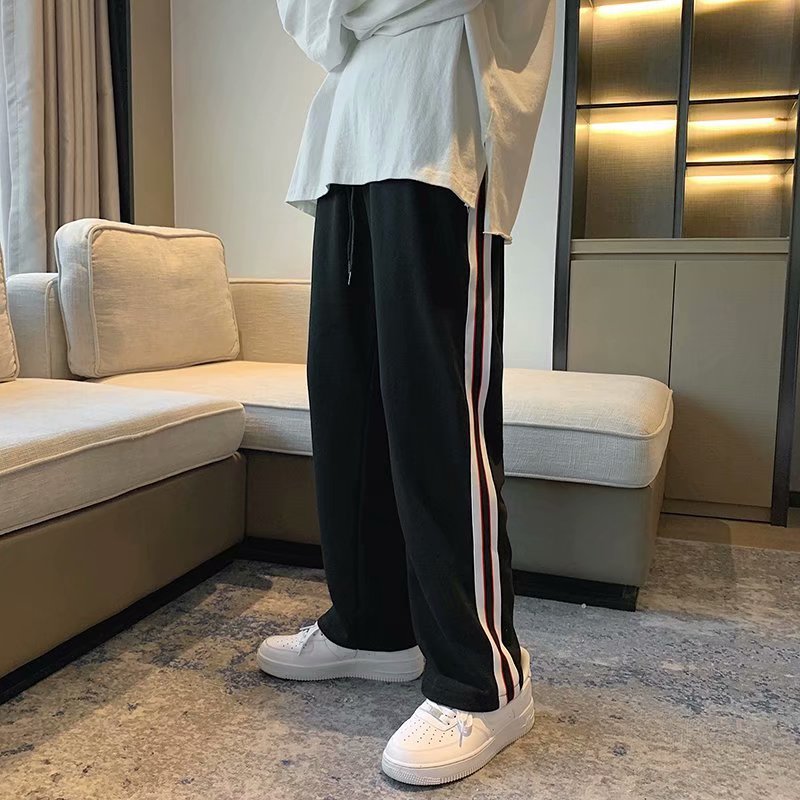 男士裤子运动裤子水洗夏季阔腿裤条纹休闲裤,男装休闲裤,星座1116-2