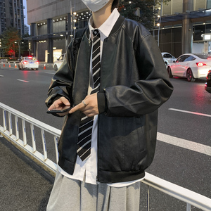 男秋冬新款机车皮夹克外套JK36P65图片