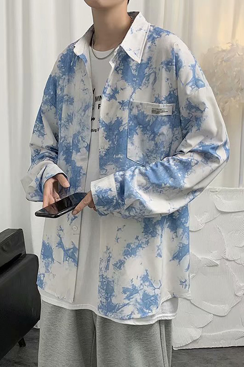 2021年新款男长袖衬衫外套翻领上衣CS101,男装衬衫,星座1116-2