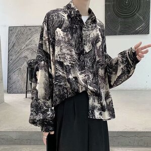 男秋季新款垂坠感长袖衬衫C803P35图片
