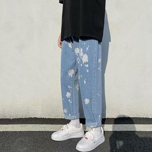 潮流文艺夏季潮牛仔裤男中腰N833P40图片