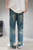 青少年牛仔裤男男高街ins潮痞帅气休闲裤宽松长裤N9005P42，男装牛仔裤，星座1116-2