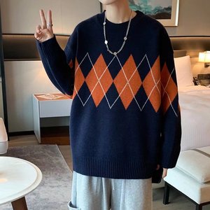 男秋冬新款圆领针织衫毛衣M100P45图片