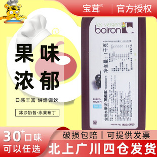 法国宝茸黑加仑黑醋栗果泥果酱1kg果溶 饰果蓉烘焙DIY 冰沙果茸装