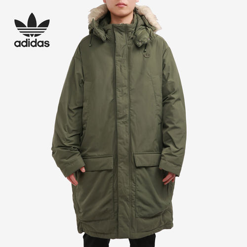 阿迪达斯三叶草男子连帽羽绒服