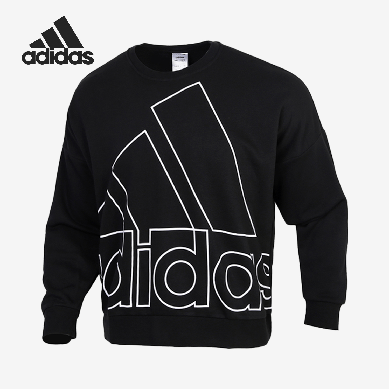 阿迪达斯女子大LOGO卫衣套头衫