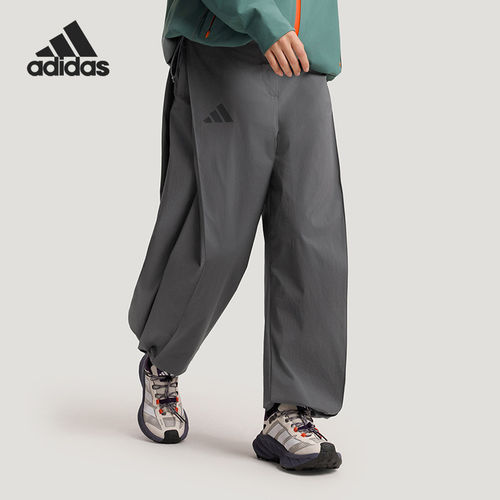 Adidas/阿迪达斯正品2026女士户外徒步拒水直筒长裤KD4400