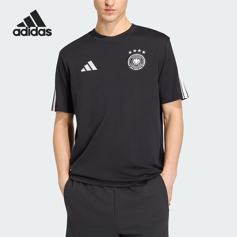 Adidas/阿迪达斯官方正品DNALogo标志短袖T恤新款男短袖T恤JZ9352