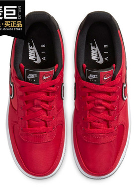 Nike/耐克正品当季新年款空一号红色大童休闲板鞋 CD7405