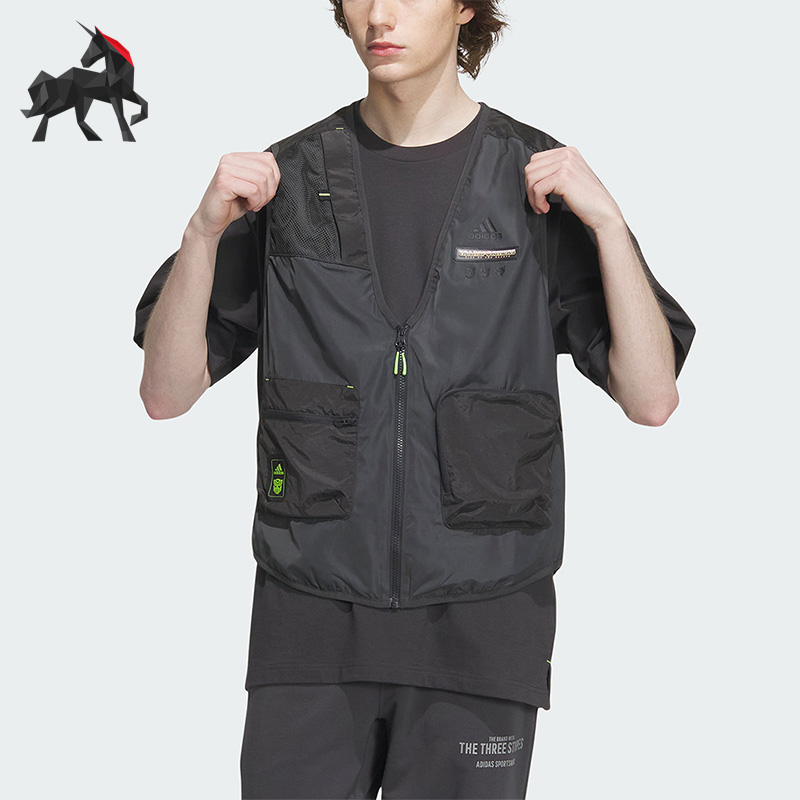 阿迪达斯男子运动马甲