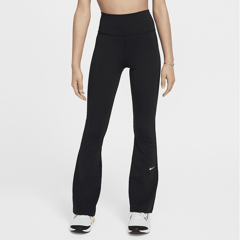 Nike/耐克正品Dri-FIT大童女孩高腰运动喇叭紧身裤FZ5609-010