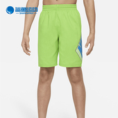 耐克正品 大童男孩抽绳休闲日常沙滩短裤 Swim Nike FZ6499 379