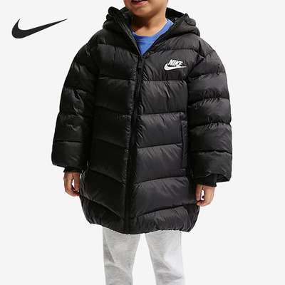 Nike/耐克官方正品小童时尚连帽轻盈防水防风拉链棉服IQ9821-010