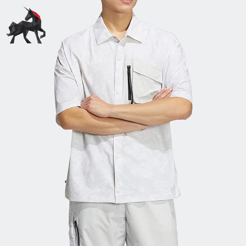 Adidas/阿迪达斯男子短袖衬衫