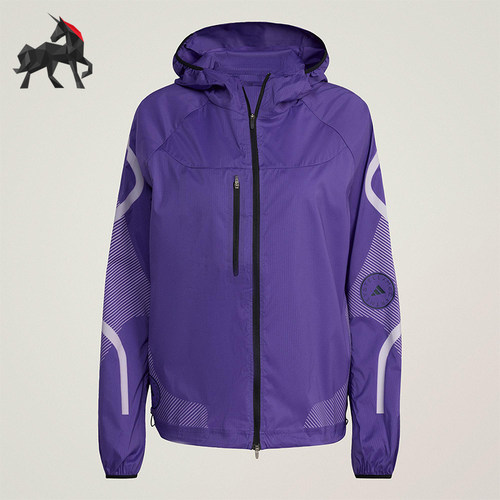 Adidas/阿迪达斯正品RUNNING JACKET女士经典防风透湿夹克JX9082