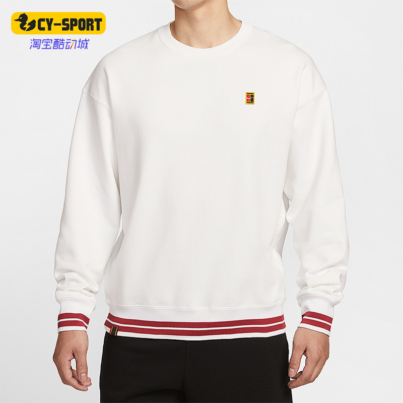 Nike/耐克正品Court男士休闲圆领套头针织运动日常卫衣IQ3972-100,运动服/休闲服装,运动卫衣/套头衫,淘宝优惠券,粉丝福利购,淘宝优惠卷