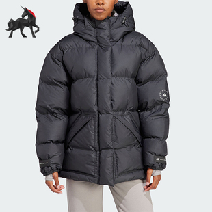 2821 Adidas IN2820 女子简约休闲保暖连帽棉服 2822 阿迪达斯正品