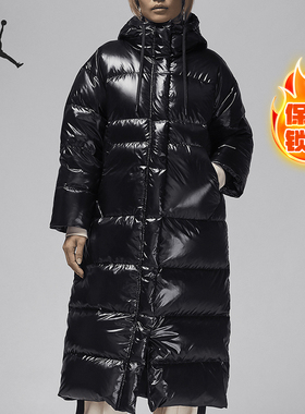 Nike/耐克正品JORDAN女士保暖梭织亮面时尚羽绒服FV7144-010