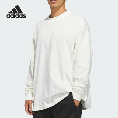 Adidas/阿迪达斯正品2025冬季款男女耐穿圆领套头长袖上衣KB7555