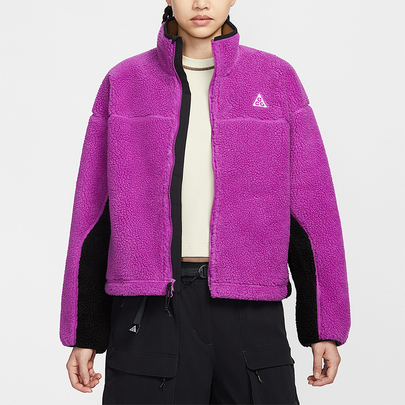 Nike/耐克正品2025秋季款女士保暖时尚拼接立领外套HV4706-551