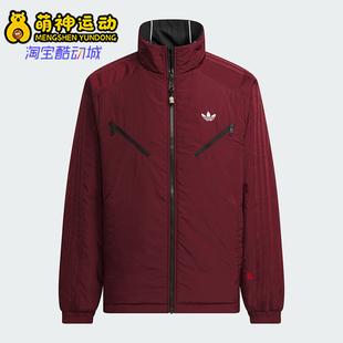Adidas/阿迪达斯正品三叶草男士运动休闲双面穿棉服KA0821
