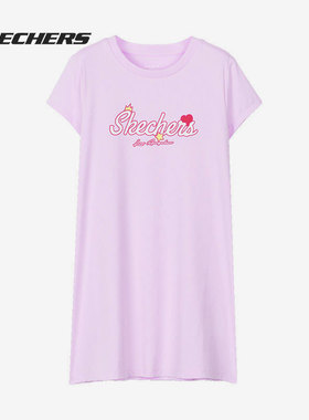 Skechers/斯凯奇正品潮流夏季新款女子休闲运动连衣裙 L220G086