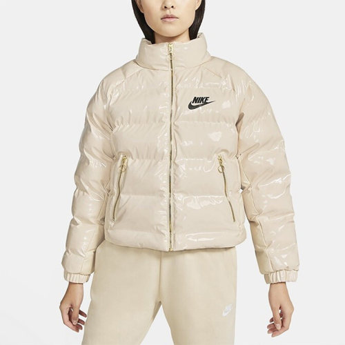 耐克女子休闲保暖短款棉服