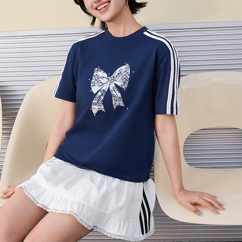 Adidas/阿迪达斯正品LOOSE SS TEE W女士经典运动短袖T恤LF1201