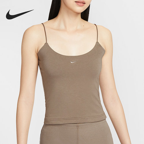 Nike/耐克正品2025夏季款女士针织紧身吊带背心FN3686-214