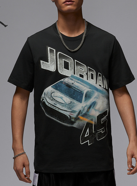 Nike/耐克正品JORDAN男士简约日常宽松图案短袖IB7352-045